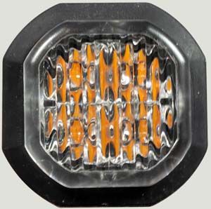 CKO-LED-308-A : Amber Octagon Strobe 4 LED