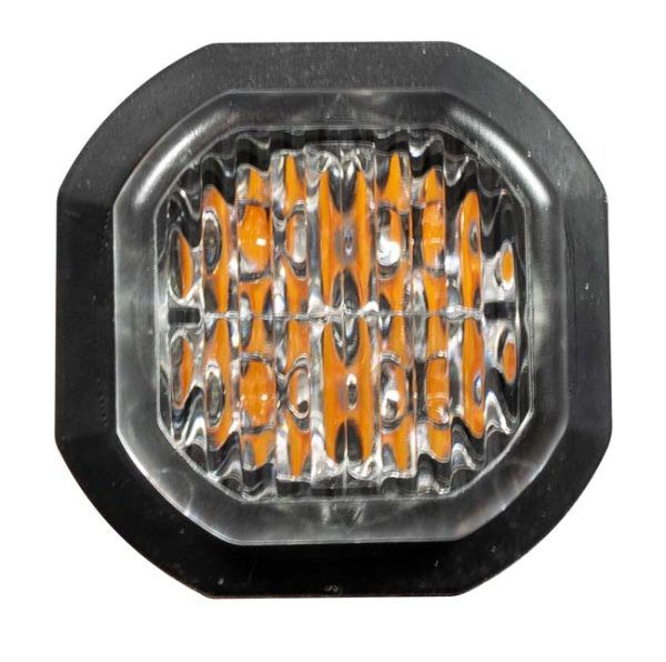 Amber Octagon Strobe 4 LED