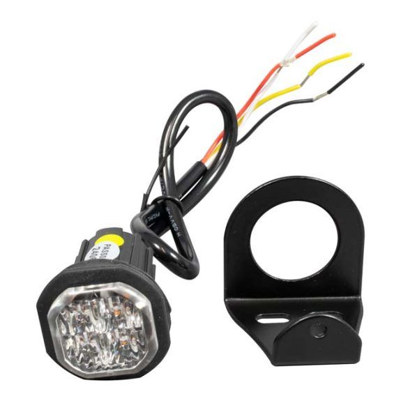 Amber Octagon Strobe 4 LED - Image 2