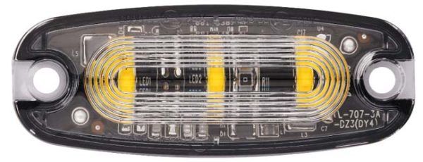 Amber Strobe 3 LED Ultra slim