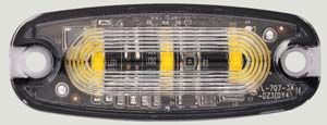 CKO-LED-3H707-A : Amber Strobe 3 LED Ultra slim