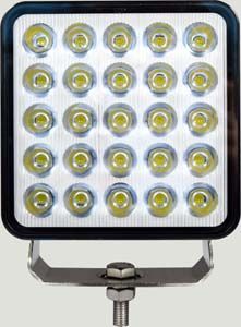 CKO-LED-WL-615-F : Square Work Lamp 25 LED Flood